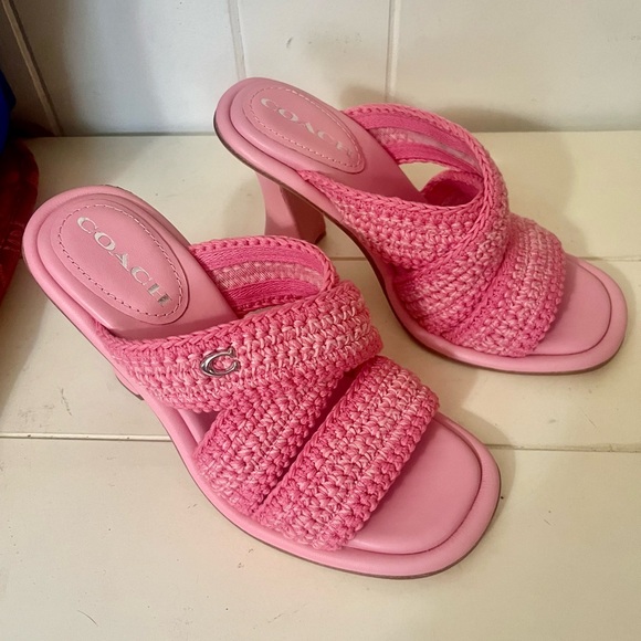 Coach | Shoes | New Coach Pink Womens Sandals | Poshmark